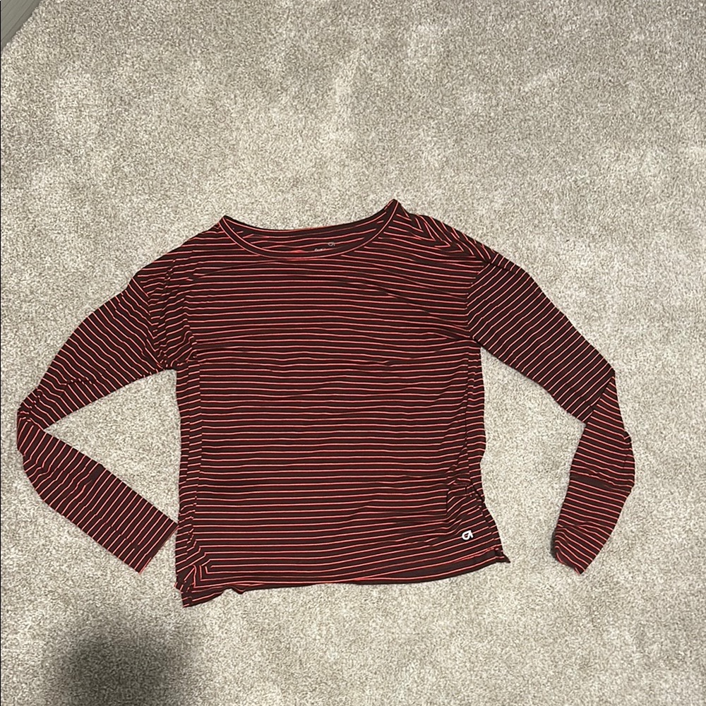 Champion Women's Red Striped Top